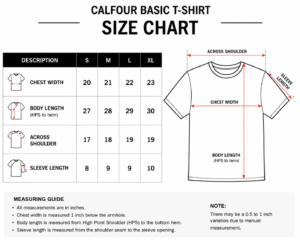 T Shirt Size Chart Guide