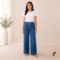 Laddies Denim Baggy Jeans Trouser Royal Blue (Fit For S, M, L, XL)