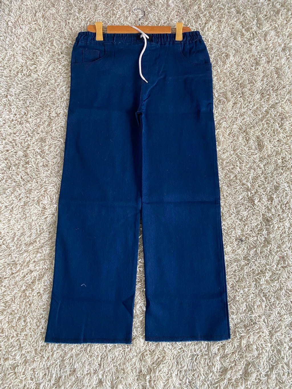 Ladies Denim Baggy Jeans Trouser Dark Navy (Fit For S, M, L, XL)