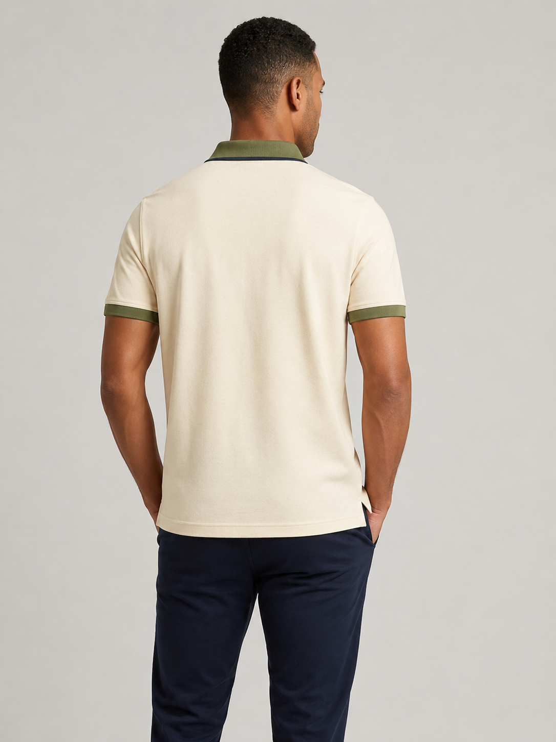 Polo Shirt Half White