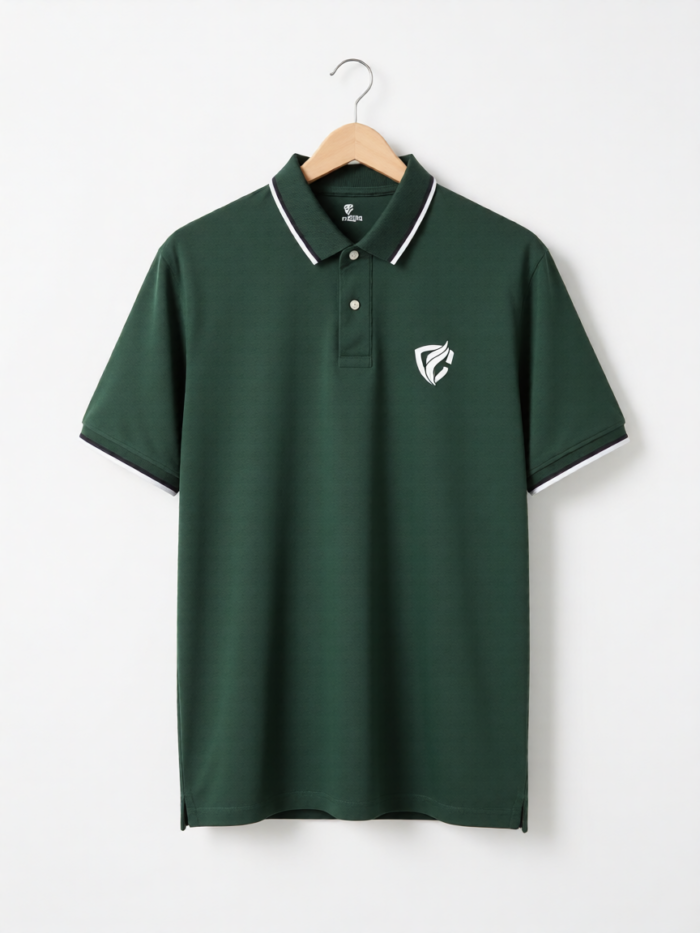 Green Color Polo Shirt - Summer Collection
