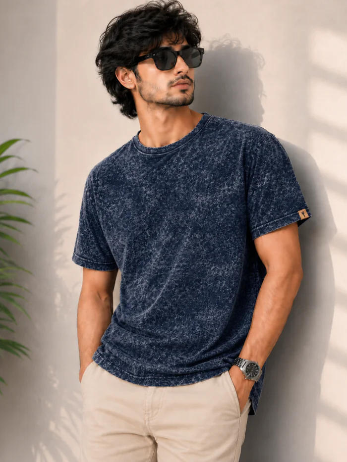 Premium Acid Stone Wash Navy - Summer Collection