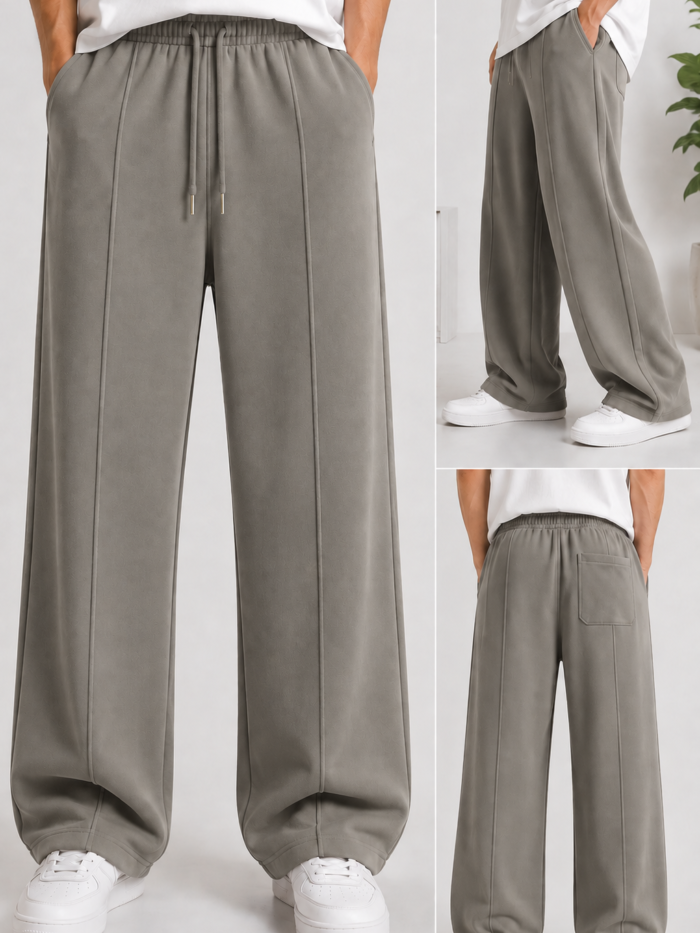 Olive Gray Baggy Trouser For mens