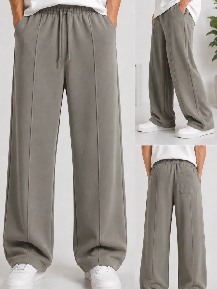 Olive Gray Baggy Trouser For mens