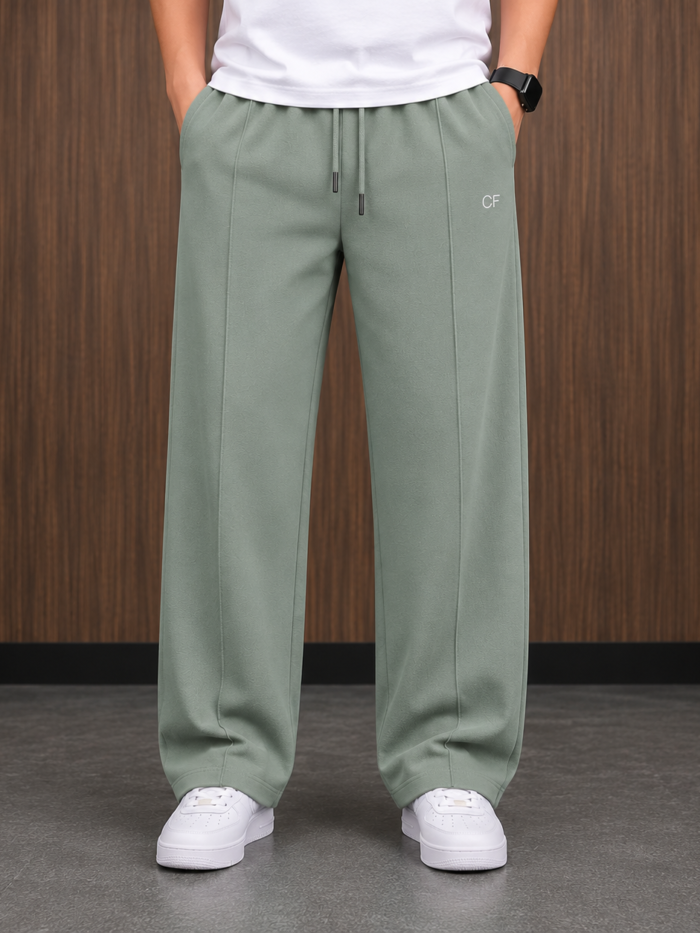 Men’s Olive Green Baggy Trouser Original interlock