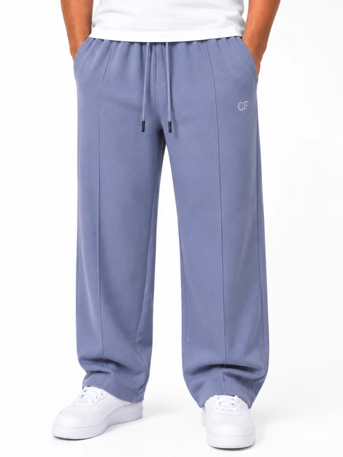 Men’s Light Blue Baggy Trouser – Effortless Everyday Style1